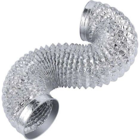 Tuyau d'échappement flexible robuste de 4 pouces pour ventilation sèche, kit de conduits CVC en aluminium extra épais (6 couches) de 6 pieds (1/5)