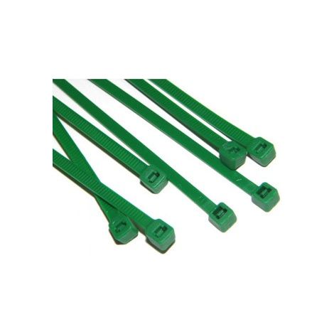 Bridas 5x200 verde 50 unidades