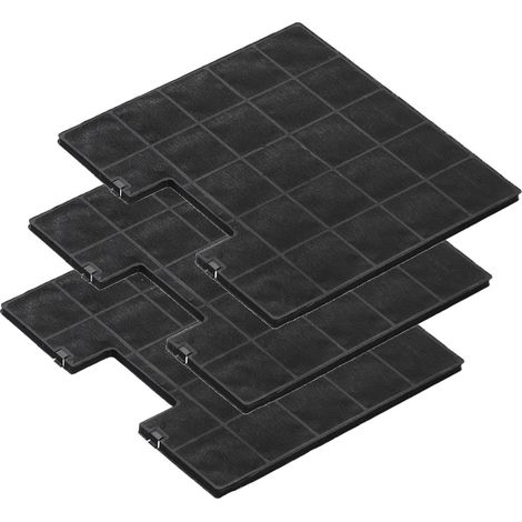 Sparset: 3x Ersatzkohlefilter für Amica KF 17134 passend für KH 17101 E, KH 17106 E / schwarz