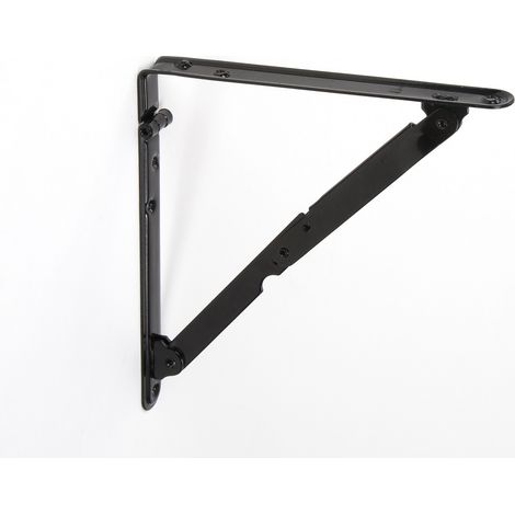 Escuadra para Estantería  Estilo Decorativo  Fabricado en Acero  Acabado en Negro  Medidas 24199203 mm  Sistema de Fijación Atornillado  1 Unidad -