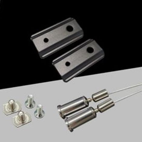 Trade Shop - Conjunto De Alambres De Alambre De 2 Piezas Sistema De Pista Magnética Fuera De La Pared Gf-sm - (1/4)