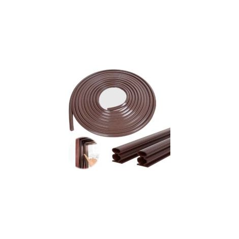 Burlete adhesivo de goma de 10 m x 15 mm para puertas y ventanas, kit de sellado anticolisión para insonorización de puertas de garaje, burlete para puertas de entrada, para el sellado de puertas y ve