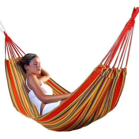 TrAdE Shop Traesio - Amaca Da Campeggio A Sacco 100 X 200 Cm Relax Giardino Con Sacca Trasporto -