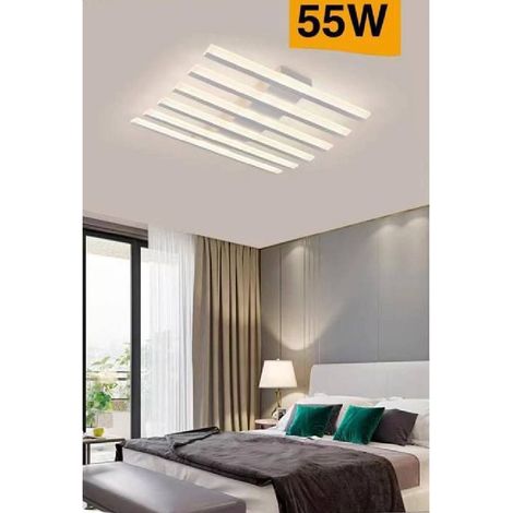 Plafoniera Led Modern 55 Watt Bianca Luce Natural Fredda Calda C47- B