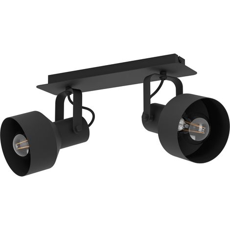 Plafonnier avec 2 spots orientables, luminaire pour salon (1/5)