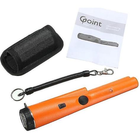 Détecteur de métaux, localisateur souterrain portatif, pointeur, traqueur de coquillages, outil de fouille orange, accessoires (1/5)