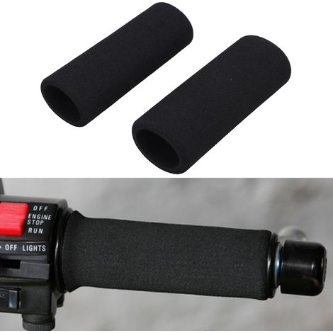 1 Paire de Poignées de Vélo Antidérapantes en Mousse avec Protection UV pour Guidon de Bicyclette et Motocyclette, Diamètre Intérieur 31mm (3.17‑3.68cm) (1/5)