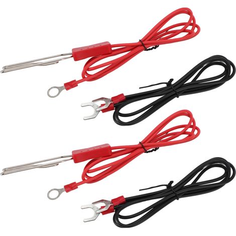 Lot de 2 raccords ruban électrifié clôture bétail inox à crochet borne M8 kit accessoires (1/5)