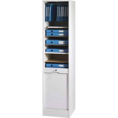 Classeur à rideau blanc Office 172cm (1/3)