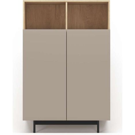 Mueble auxiliar modelo 603-1 acabado roble/arena, 110 x 90 x 34 (alto x ancho x fondo) (1/3)