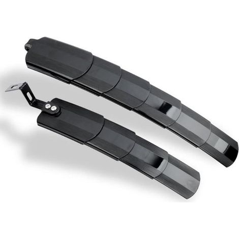 Einziehbare Schutzbleche – Fahrradschutzbleche – Schlammschutz – Ausziehbares Design – 26 und 275 Zoll – Schwarz (1/5)