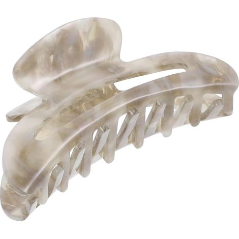Pince à Cheveux Grosse Griffe en Acétate Marbré Style Minimaliste pour Femmes et Adolescentes Tenue Forte Facile à Utiliser Accessoire Cheveux pour Fête (1/5)