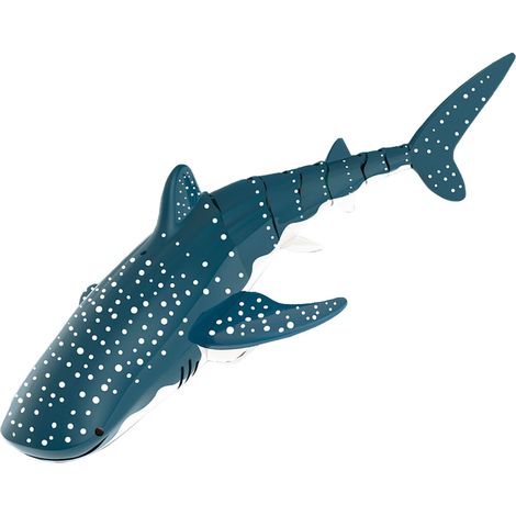Jouet de piscine baleine électrique télécommandé 2.4G double hélice pour enfants, figurine marine animale propulsée. (1/5)