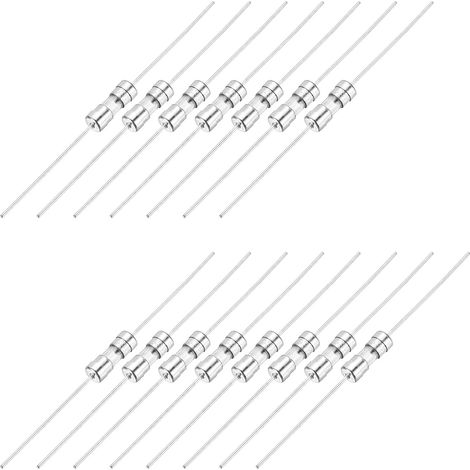 15pcs Fusibles À Tube En Verre, Axial-Avec Fil De 3.6 x 10 mm 5A 250V Pour Remplacer Ou Réparer De Nombreux Électroniques Domestiques (F 5A) (1/5)