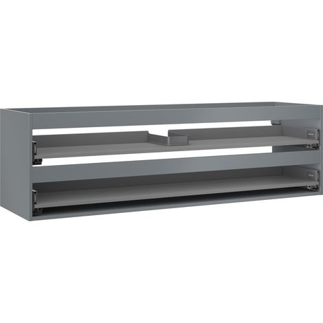 Mexen Box-A armazón de mueble bajo lavabo 160 cm, 2 cajones, grafito mate - 91AX0-1600-470-2-66 (1/5)