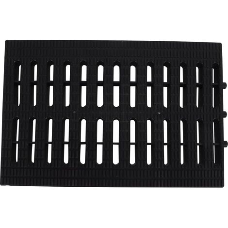 Grilles de drainage de jardin, couvercle de drain rectangulaire en plastique, couvercle de drain extérieur 30 x 20 cm pour cour, route, garage, parc, centre commercial (1/5)
