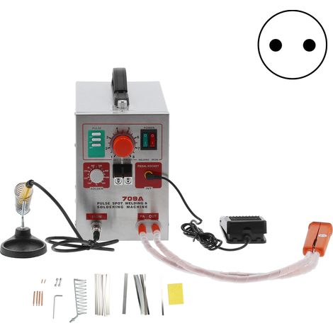Poste de soudage par points à batterie 709A, machine de soudage par impulsions lithium portable, station de brasage 220V avec prise UE, outil de soudure électrique (1/5)