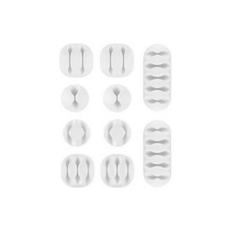 Kit de gestion de câbles multifonction Buc blanc pour câbles de moins de 6 mm de diamètre (10 pièces) (1/4)