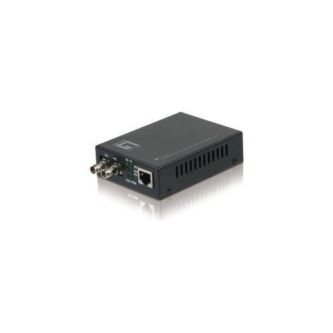 CONVERTIDOR FIBRA LEVEL ONE FVT-202 RJ45 ETHERNET A FIBRA MULTIMODO ST 2KM