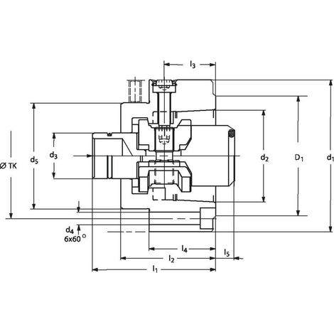 Röhm Anbauflansch mit Einbauspannsatz HSK-C, Nenngröße 40 - 820803 (1/5)