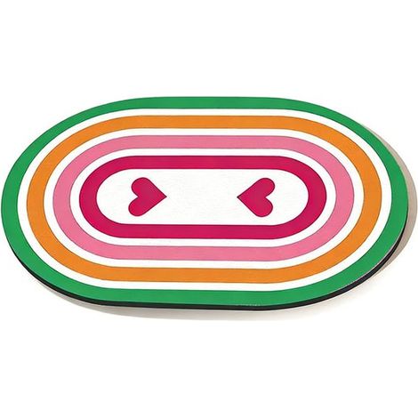 Alfombrilla para comedero de mascotas - base de goma - apta para suelos - 60x40 cm - fácil de limpiar - Estilo B (1/5)