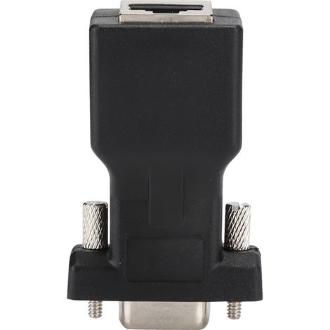 Lot de 2 adaptateurs DB9 femelle vers RJ45 analogiques 720p/1080i/1080p en alliage épais pour ordinateurs (1/5)