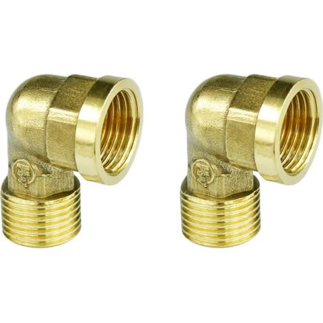Stück Messing 90 Grad Winkelverbinder Schlauchadapter mit (1/5)