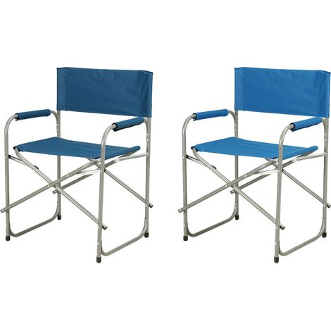 Sedia da Esterno Sedia da Regista Croazia 55x47x78 cm in Tessuto Oxford Colore Casuale (1/2)
