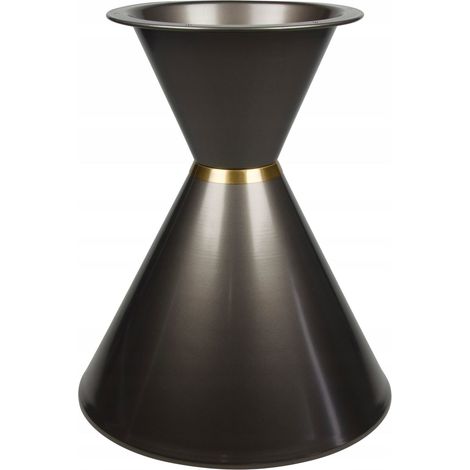 Base redonda, pata de mesa, marco, pedestal de mesa, reloj de arena marrón, 49 cm (1/5)