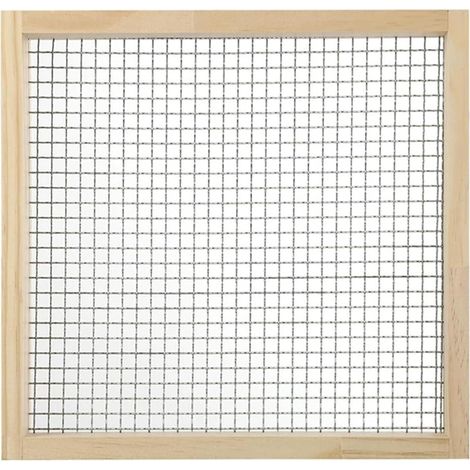 Setaccio da giardino, setaccio in legno leggero per pietre e compost, setaccio per terra, ciottoli e compost – dimensione della maglia: 8 mm × 8 mm (1/5)