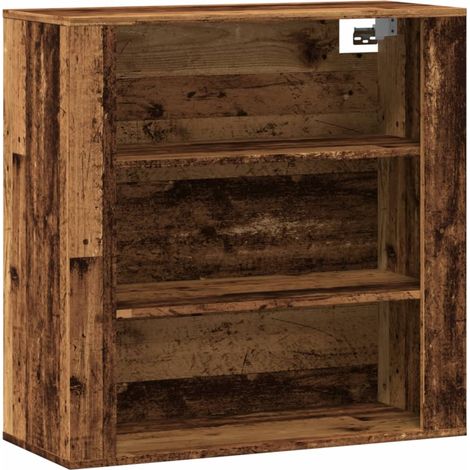 Armoire murale vieux bois 80x33x80 cm bois d'ingénierie