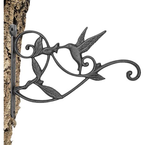 SHINING HOUSE Unterstützung für Kolibri-Futterspender Haken für Vogelhäuschen – Haken aus Gusseisen im Vintage-Stil, Anti-Rost-Verfahren, gute Tragfähigkeit für Terrasse, (1/5)