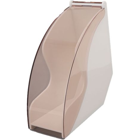 Aufbewahrungsbox für Papierkaffeefilter, staubdichter Kunststoffbehälter für handgebrühte Kaffeefilter, mit Deckel, weiß (1/5)
