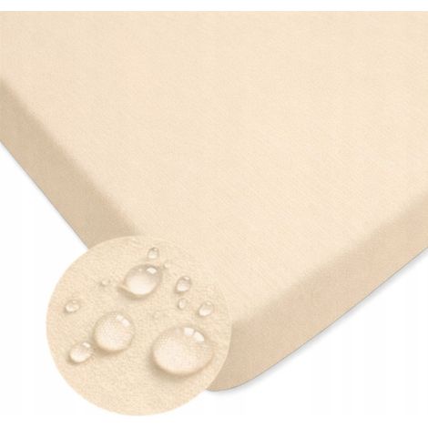 SÁBANA AJUSTABLE IMPERMEABLE DE TERCIOPELO 120x60 BEIGE
