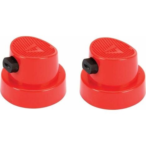 2x embout bombe aérosol universel tête pulvérisateur rond rouge spray buse peinture pistolet