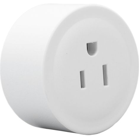 Prise intelligente ronde TP20 Graffiti WiFi, 3 prises, télécommande vocale, minuterie sans fil, 10A norme américaine, 100-240V, réf. WP-USY10-WH-EN (1/5)