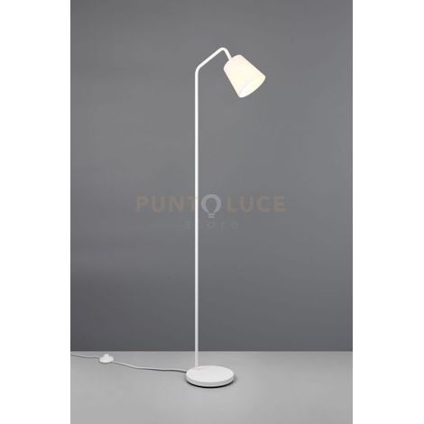 BUDDY PIANTANA METALLO BIANCO CON PARALUME BIANCO H. 148CM 1 LUCE ATTACCO E27