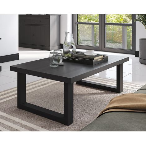 Table basse moderne chêne noir Valeria (1/2)