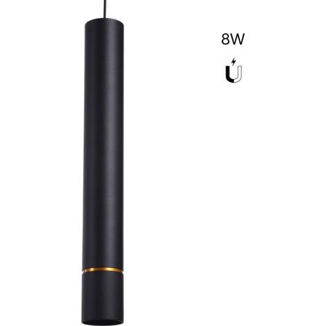 Spot suspendu LED sur rail magnétique 48V - 8W - Ligne dorée - Blanc Neutre (1/5)