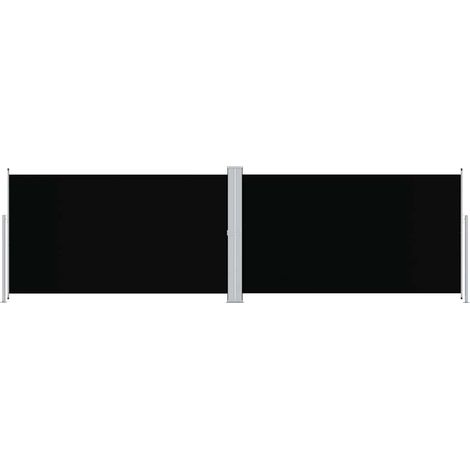 Maison Exclusive - Seitenmarkise Ausziehbar Schwarz 180x600 cm