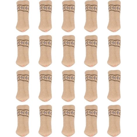 Couvre-pieds of chair in Silicone acrylic, 20 pieces, Double bed elastic, protection of floor for feet of furniture (1/5)