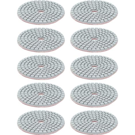 Ortviai Disques de polissage diamant humide 3 pouces (80 mm) pour marbre et granit – 10 pièces, grain 3000 (1/5)
