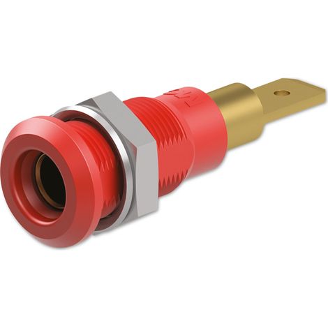 Douille STÄUBLI, 64.3040-22, 4 mm, rouge, 30 V, 25 A / 60 V, 25 A