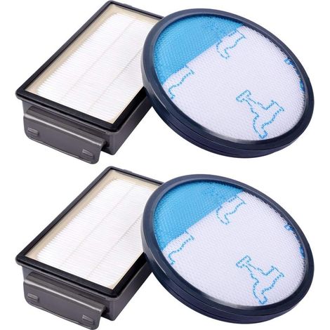 Lot de 2 filtres HEPA pour Rowenta Cyclonic Power Series RO3753EA, RO3731EA, RO3786EA, Moulinex/Tefal Compact (1/5)