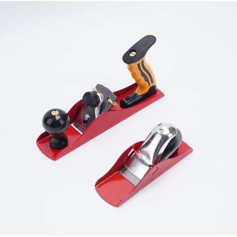 Ensemble de rabots de style européen (2 pièces) — Rabots manuels avec lames en acier rapide — Ensemble d'outils à main complet, idéal pour les menuisiers (1/4)