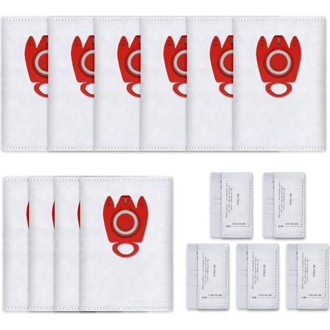 10 Vacuum Cleaner Bags for Miele FJM 3D, Vacuum Cleaner Bags for Compact C1 C2 Complete C1 Series S2 S3 S4 S5 S6 S7 (10 Vacuum Cleaner Bags + 5 Filters) (1/4)