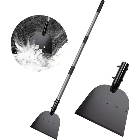 Pale da neve - raschietti per pavimenti e raschietti per ghiaccio - raschietti piatti da 54 pollici - rimozione della neve - pale da neve portatili - vialetti e veicoli - 54 pollici (1/5)