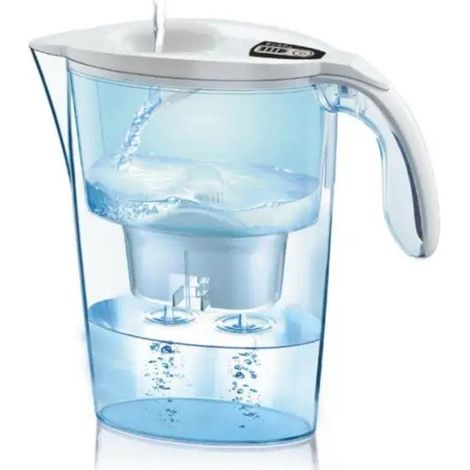 Pack Jarra Filtrante Laica Stream AlkaWater/ 2.3L/ Blanca/ Jarra + 1 Filtro AlkaWater