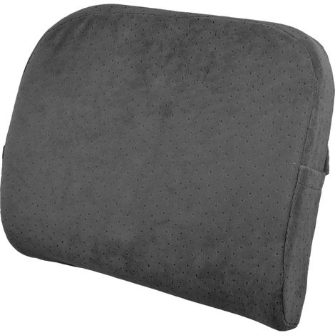 Coussin Lombaire Mémoire de Forme Noir, Soutien pour Siège Bureau (1/5)