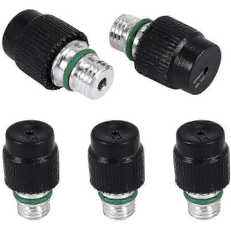 (Lot de 5) Vanne de port de charge de réfrigérant côté haute pression pour climatisation M12x1,5 mâle (avec bouchon) (1/4)